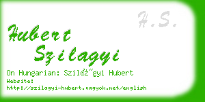 hubert szilagyi business card